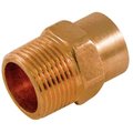 American Imaginations 2 in. x 2 in. Copper Male Adapter - Cast AI-35701